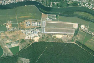 Vue aérienne du site de production